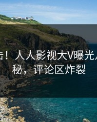 昨晚直击！人人影视大V曝光八卦，揭秘，评论区炸裂