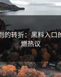 意想不到的转折：黑料入口的视频重燃热议